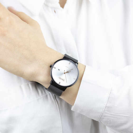 Zegarek damski SKMEI 9164 bransoleta MESH silver