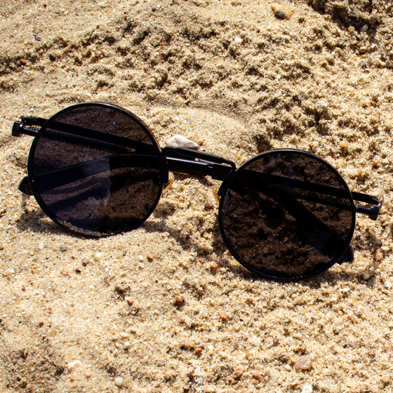 OKULARY przeciwsłoneczne RETRO lenonki OKRĄGŁE POLARYZACJA damskie męskie