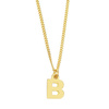 NASZYJNIK damski POZŁACANY 24k litera B mała