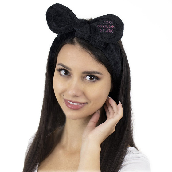 OPASKA do włosów KOSMETYCZNA do makijażu CZARNA