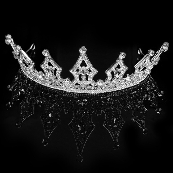 KORONA diadem KRYSZTAŁY tiara ŚLUBNA srebrna ŚLUB