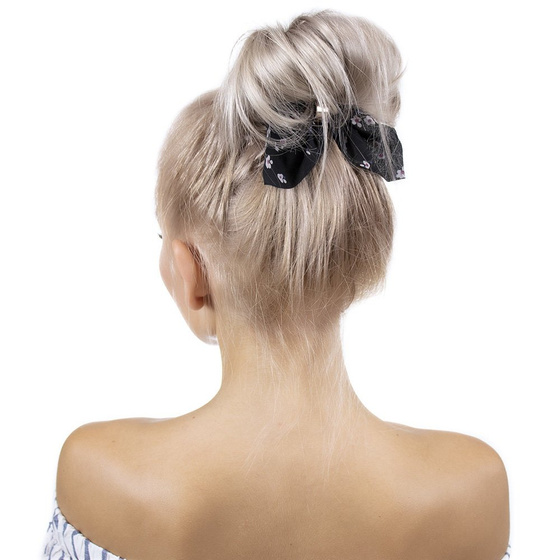 GUMKA do włosów APASZKA frotka SCRUNCHIES czarna