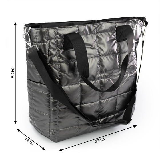 Alessio TOREBKA Damska PIKOWANA TORBA KLASYCZNA Shopper QUILTED