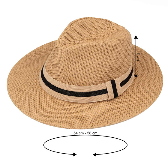 KAPELUSZ Alessio DAMSKI MĘSKI PLECIONY lato HAWANA letni PANAMA