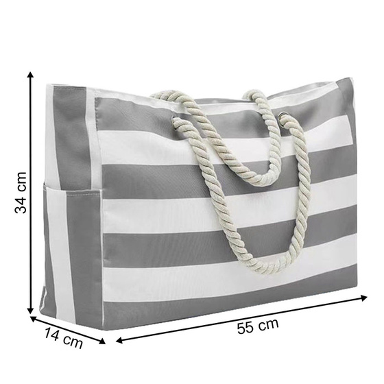 TORBA PLAŻOWA Alessio DUŻA na ZAMEK LATO PIKNIK ZAKUPY SHOPPER XXL