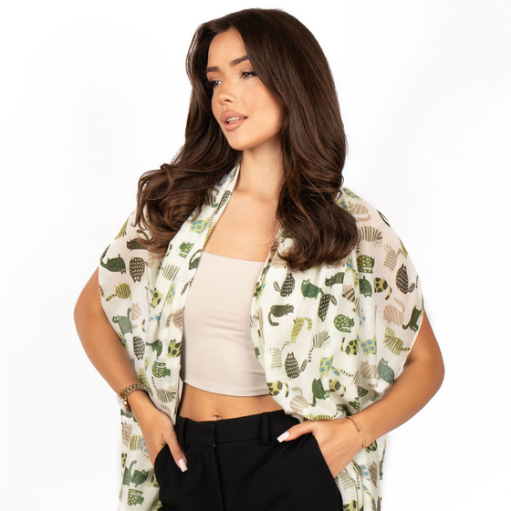 CHUSTA Damska SZAL SZALIK Alessio na SZYJĘ na GŁOWĘ chustka LEKKA ZWIEWNA