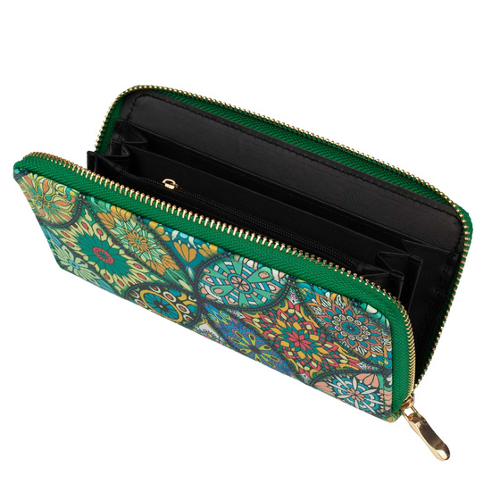 PORTFEL DAMSKI Alessio PORTMONETKA Miękki Styl Ludowy FOLK