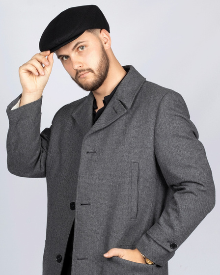 KASZKIET Męski Alessio Stylowy Elegancki FLAT CAP Jesień Zima Czapka RETRO