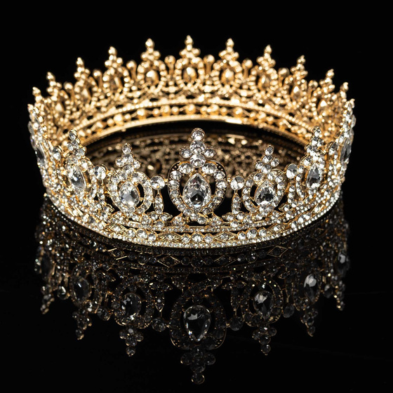 KORONA diadem ŚLUBNY ozdoba do włosów ŚLUB KRYSZTAŁY