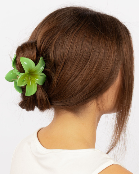 KLAMRA KWIAT szczęka duża SPINKA do włosów kwiatek HAWAJSKA KWIAT PLUMERII