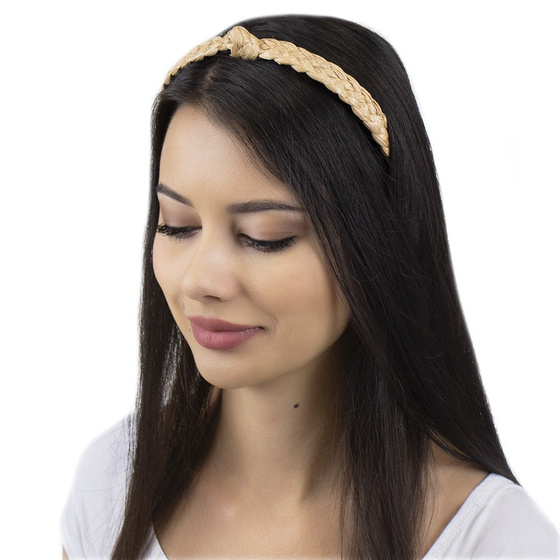 OPASKA do włosów WĘZEŁ sztywna PLECIONA wąska