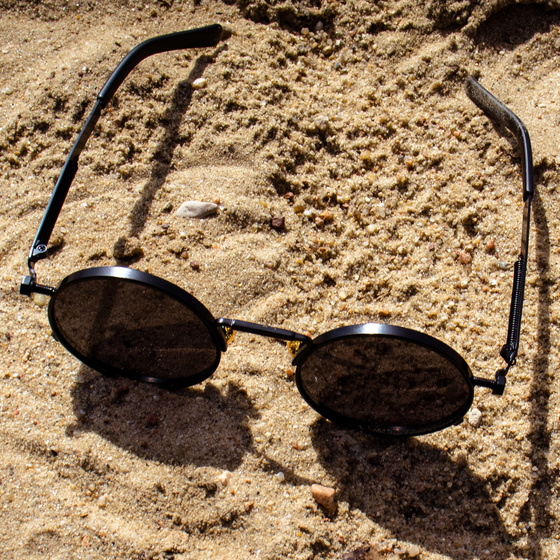 OKULARY przeciwsłoneczne RETRO lenonki OKRĄGŁE POLARYZACJA damskie męskie